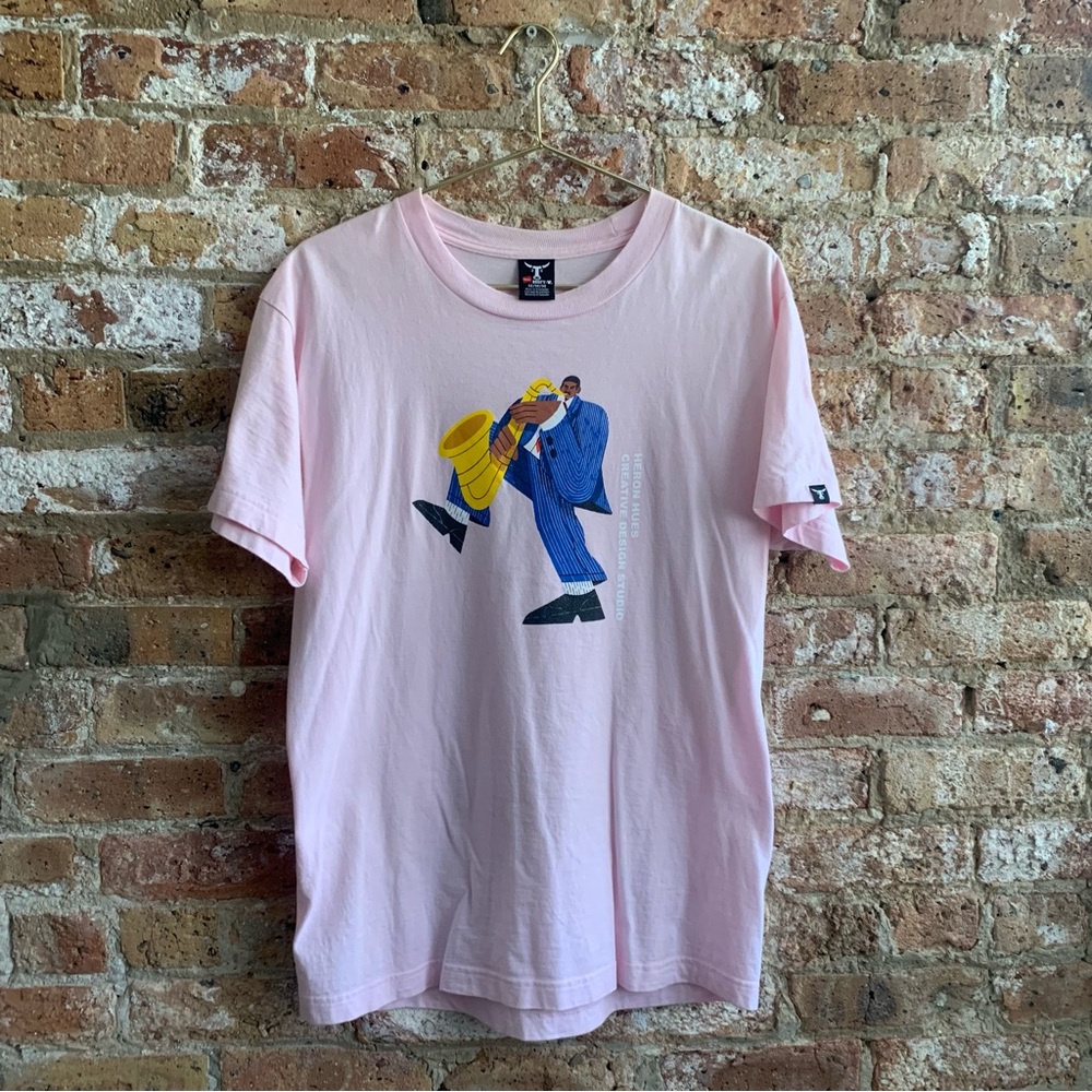 Urban Outfitters - Pink Jazz Graphic Tee